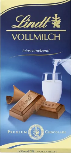 Lindt Vollmilch Schokolade 100g Tafel in braun von Lindt