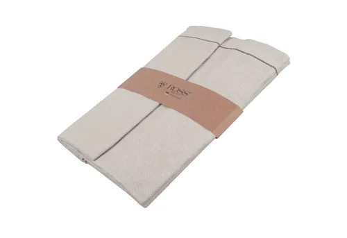 ROSS Geschirrtuch, (2-tlg), modern, schlicht, hellgrau