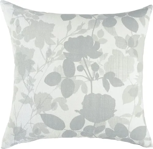 Erwin Müller Kissenbezug Flanell hellgrau-weiß Größe 80x80 cm