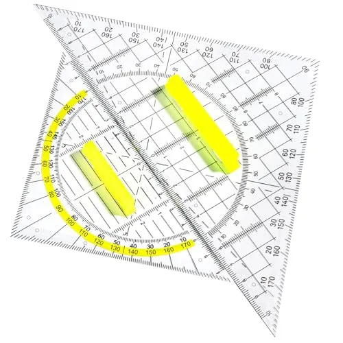 Geodreieck Mit Griff, Zwei Geodreieck-Set, 22,5cm Großes Geodreieck Und 15,7cm Kleines Geodreieck, Mit Winkel Als Winkelmesser, Multifunktional Für Professionelle Zeichnung, Malerei