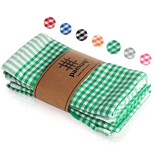 pamuq ® Küchentücher in hochwertiger 100% Baumwolle | 5er Pack | 45 x 65 cm | mit Aufhängeschlaufe | kariert Geschirrtuch Küchentuch Geschirrtuch Spültuch Küchenzubehör