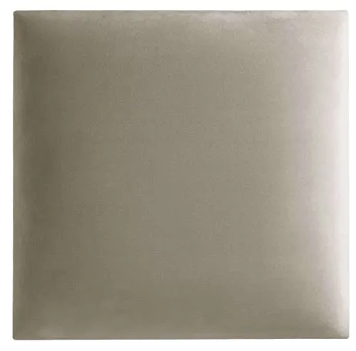 softwalls Wandkissen Samt mit 50mm Polsterung - Bett Kopfteil Wandpolster - Wandverkleidung - Wandpaneele | 30 x 30 Beige