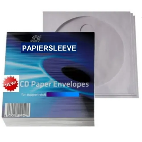 (2x50 Stück) Mediarange CD Papierhüllen DVD Hüllen 100