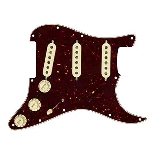 Fender Pre-Wired Strat® Pickguard mit Custom '69 SSS - Gitarren- & Bass-Zubehör mit Custom Shop Custom '69 Pickups für warmen Vintage-Ton und ausgewogenen Output dank gestaggerter Polepieces.