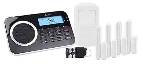 OLYMPIA Protect 9761 GSM Haus Alarm - Auto Alarmanlagen mit integrierter GSM-Telefonwähleinheit für Notrufe und Freisprechanrufe, plus App-Steuerung für komfortable Bedienung von unterwegs.