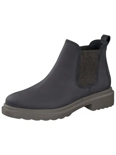 Paul Green Stiefelette aus Nubukleder/Textil in Grau, Größe 40 - Wanderschuhe mit 4 cm Blockabsatz und bequemer Schlupfform, ideal für entspannte Outdoor-Aktivitäten und Freizeit.