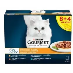 Purina Gourmet Perle kleine Filets Katzenfutter 12x85g von PURINA