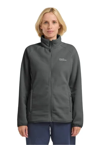 Fleecejacke JACK WOLFSKIN für Damen, Größe L, slate grün - Funktionsjacken, atmungsaktive und leichte Übergangsjacke ideal für Wandern und Trekking.