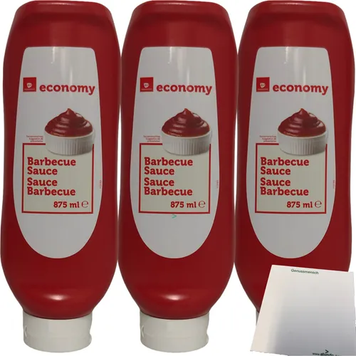 Economy Barbecue-Sauce 3er Pack 3x875ml Flasche usy Block