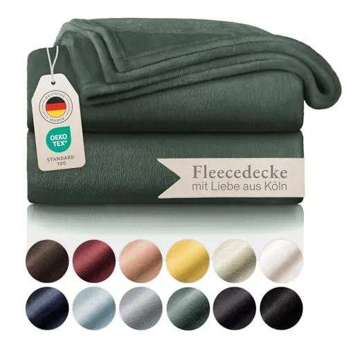 Blumtal Kuscheldecke flauschig in grün von Blumtal