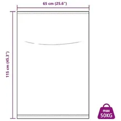 vidaXL Gewebte Säcke 10 pcs Weiß 65 x 115 cm PP