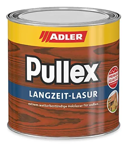 ADLER Pullex Langzeitlasur Eiche 5 L - Holzlasur aussen - Universell einsetzbare Lasur für Holz außen - Perfekter UV-, Wetter und Holzschutz, lange Haltbarkeit