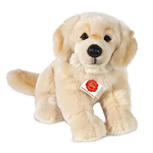 Teddy Hermann 92746 Hund Golden Retriever 30cm sitzend, Kuscheltier mit idealem Recyclinganteil (Füllmaterial)