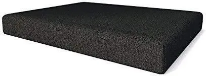 Pillows24 - Palettenkissen mit abnehmbarem Bezug - Sitzkissen | Polster für Europaletten 120x80 Sofa - Wasserfest - Outdoor/Indoor | Schwarz