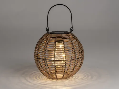 Dekorative Solar-Laterne rund 19cm aus Keramik von Chr. Bollweg e.K