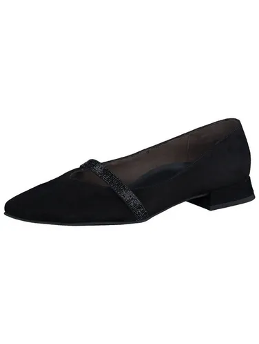 Paul Green Veloursleder Ballerinas schwarz 38 EU - Hausschuhe aus hochwertigem Veloursleder, mit bequemen Blockabsatz und eleganter spitzer Schuhspitze – ideal für stilvolle Freizeitlooks.