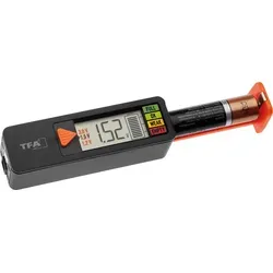 Batterietester, BatteryCheck, für Batterien und Akkus (AAA, AA, C, D), Knopfzelle, Blockbatterie, Anzeige des Ladestatus/Volt, einfach und schnell...