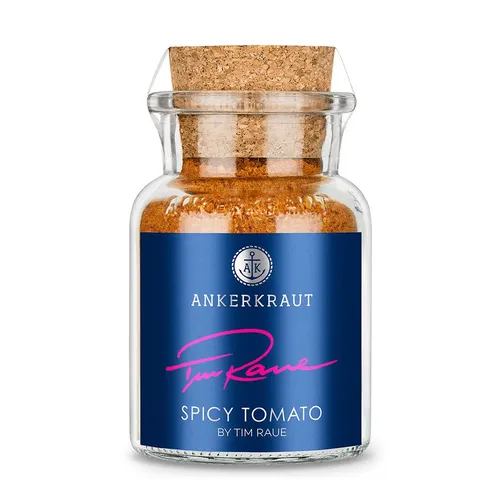 Ankerkraut Gewürz Spicy Tomato by Tim Raue, 115g im Korkenglas, Ankerkraut Mischung würzender Zutaten - Ankerkraut Partner Kochen