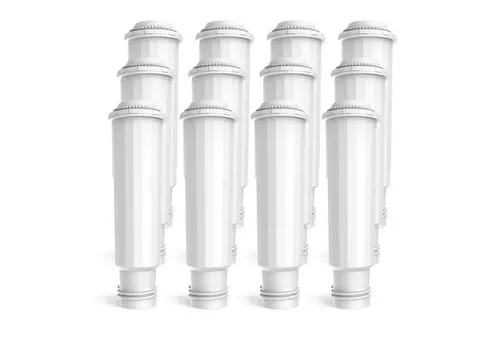 Comedes Wasserfilter 12er Set für Krups, Melitta & Nivona - Hochwertige Wasserfilter für Kaffeeautomaten, verbessern den Geschmack und reduzieren Kalkablagerungen durch natürliche Aktivkohle und Ionentausch.