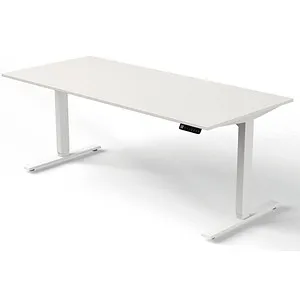 Kerkmann Move 3 elektrisch höhenverstellbarer Schreibtisch - Kinderschreibtisch mit T-Fuß-Gestell, höhenverstellbar von 72 bis 120 cm, fördert eine gesunde Arbeitsposition für Kinder und Jugendliche.