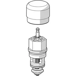 Hansa Umsteller 59912656 - Automatisch in Chrom - Sanitärinstallation mit automatischem Umsteller, ideal für komfortable und effiziente Wassersteuerung im Bad oder der Dusche.