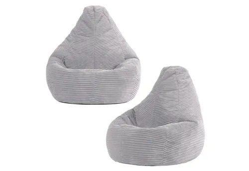 icon Sitzsack 2er Set Kinder Sessel aus Cord „Dalton