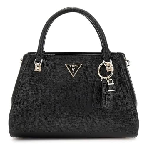 Guess Handtasche Luxury Satchel Noelle II - Elegante Handtasche mit abnehmbarem Schulterriemen, ideal für modebewusste Frauen. Geräumiges Hauptfach mit praktischer Fächerung und stilvollem Logo-Charm.