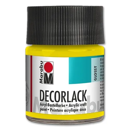  Decorlack Acryl glossy - Nr. 019 gelb Marabu 113005019, 50ml 87€/L