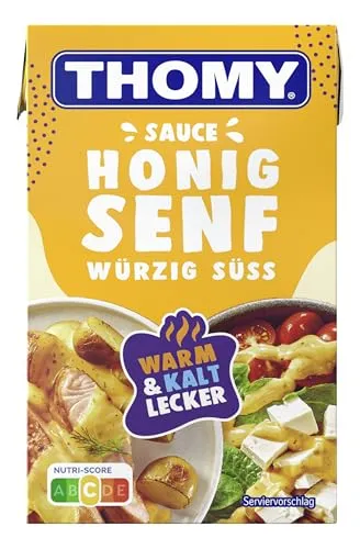 THOMY Honig-Senf Sauce, helle Sauce, ideal zu Salat und Fisch, 250ml, 1er Pack (1 x 250ml)