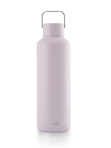 EQUA Timeless Isolierte Trinkflasche 600ml - Thermobehälter mit doppelwandiger Thermoisolierung, hält Getränke 24 Stunden kalt oder bis zu 12 Stunden heiß, 100% auslaufsicher und BPA-frei.