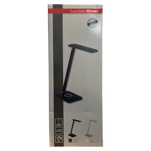 Neuhaus Leuchten LED-Tischleuchte 2700-5700K - Schreibtischlampe mit 5-Stufen Touchdimmer und USB-Ladefunktion für Handys - perfekt für modernes Arbeiten und gemütliches Licht.