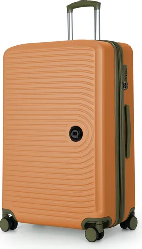 HAUPTSTADTKOFFER - Mitte - Großer Koffer Trolley Hartschalenkoffer TSA XXL Erweiterung, Reisegepäck Hardcase Luggage 77cm, 127 Liter,Marille