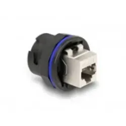 Delock Netzwerkkoppler RJ-45 STP CAT 6a Schwarz - Server Zubehör für zuverlässige Netzwerkverbindungen, ideal für störungsfreies Datenmanagement und hohe Übertragungsgeschwindigkeiten.