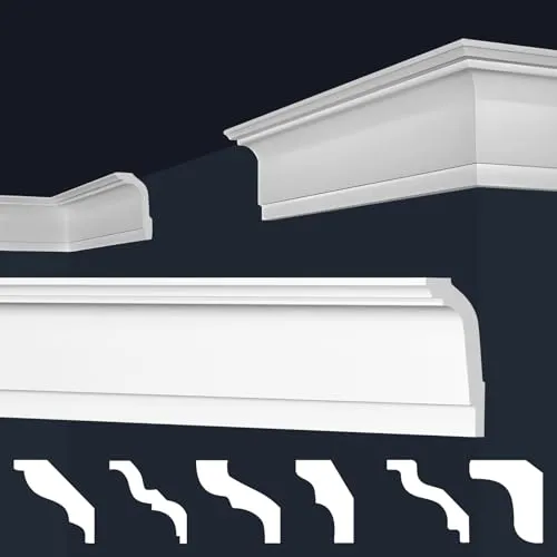 marbet design Stuckleiste E-35 in weiß von Marbet Design