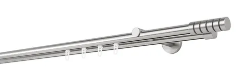 ONDECO Gardinenstange 12cm Wandabstand, Ø 20mm, 2-läufig, Wunschmaß - Hochwertige Gardinenstange mit Innenlauf und individuellem Maß von 100 bis 400 cm. Ideal für alle Vorhänge, mit einfachem Montage-System und modernem Design für stilvolle Fensterdekoration.