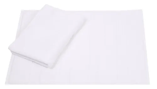 Betz Badematte 2er Set Badvorleger Deluxe Größe 50 x 68 cm, strapazierfähig, Baumwolle, rechteckig, unbeschichtet