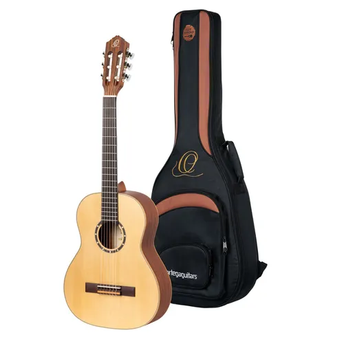 R121 Weiss - Hochwertige 4/4 Konzertgitarre - Gitarren, Fichtendecke in hochglanz weiß, Mahagoni-Korpus und inkl. Gig Bag - ideal für Einsteiger und Fortgeschrittene.