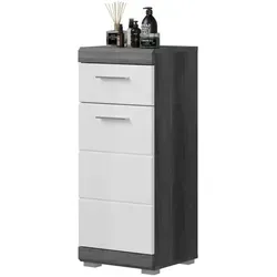 Unterschrank SCHLOONSEE 37cm – Stilvoller Badschrank - Bad-Kommode mit 1 Tür, 1 Schubkasten und 2 Fächern. Hochwertige MDF-Front in verschiedenen Farben, pflegeleicht und modern. Ideal für kleine Bäder!