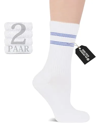 Fiera Besa Tennissocken Sportsocken, 2 Paar, Ultra Komfort Europäische Qualität, Rutschfest, Atmungsaktiv