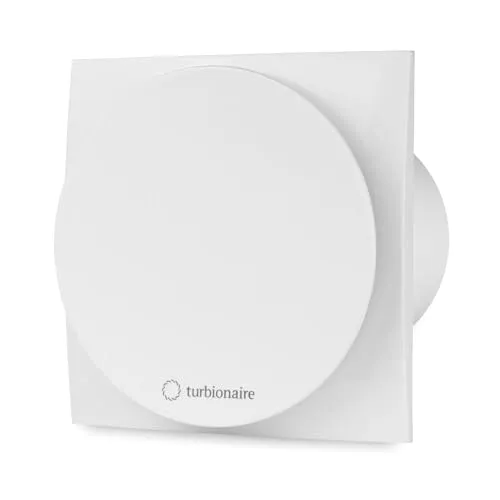 Turbionaire MIO 100 LL-SW Badlüfter – 100 mm, Weiß, Mit Rückschlagklappe, Long-Life Motor, IPX4 Spritzwasserschutz, Wand-/Deckenmontage