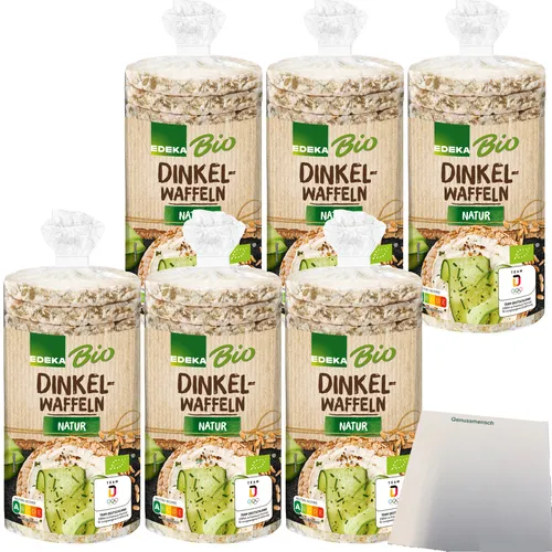 Edeka Bio Dinkelwaffeln natur 6er Pack 6x120g Packung usy Block
