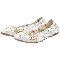 Rieker Damen 41466-81 Ballerinas, Weiß in weiß von Rieker