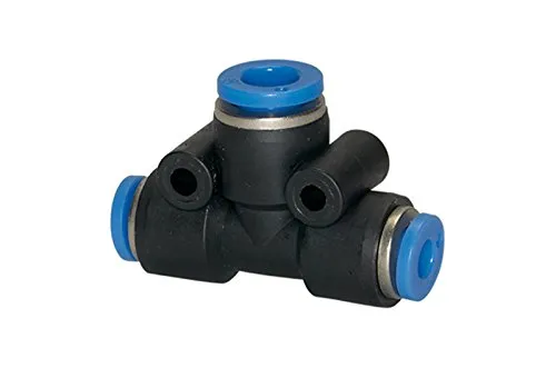 RIEGLER 109838-138.0806 T-Steckverbindung »Blaue Serie«, reduzierend, Schlauch-Ø 2x8/1x6, 1Stk