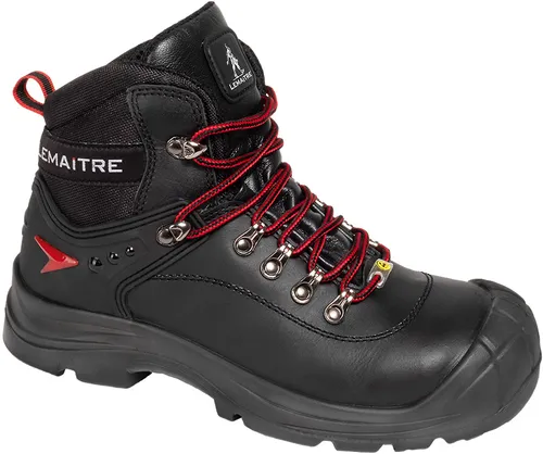 Lemaitre S3 Stiefel Slog - Robuste Arbeitsstiefel für Herren - Herren Industrie- & Handwerksschuhe mit ESD-Funktion, ideal für Kniende Tätigkeiten dank Gespritzter Überkappe und optimalem Tragekomfort durch gepolsterten Kragen.