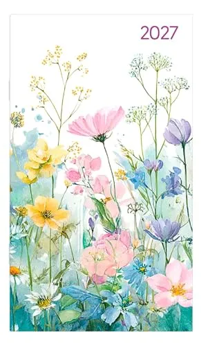 Miniplaner Style Blumenwiese 2027: Taschenkalender 9x15 cm von ALPHA EDITION
