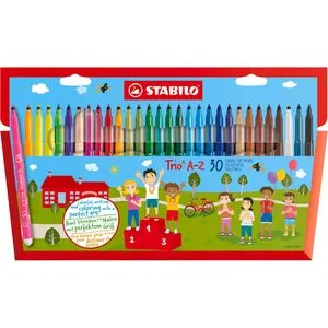 Stabilo Trio A-Z 30er Etui 378/1-30-01 Filzstifte