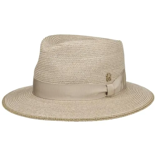Mayser Pepino Stoffhut Zechbauer Sonnenhut Sommerhut Leinenhut Damen/Herren - Made in The EU mit Ripsband Sommer Frühling-Sommer - L (58-59 cm) Hellbeige