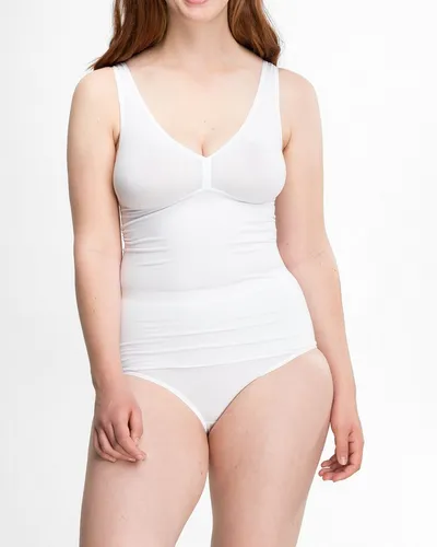 Speidel INSHAPE Cotton Camisole 9035, 1er Packung weiß 40/42 - Unterhemden & BH-Hemden für Damen, sanft modellierend mit absoluter Bewegungsfreiheit und weichen elastischen Abschlüssen für optimalen Komfort.