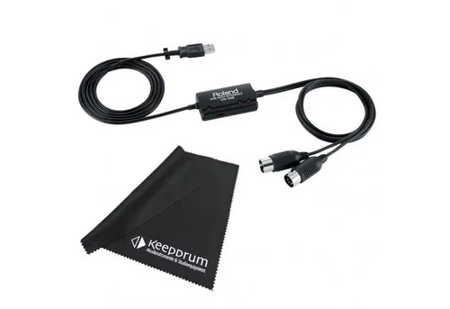 Roland Audio Roland UM-One MkII Kabel mit Mikrofasertuch Digitales Aufnahmegerät (Kompatibel mit PC und Mac)