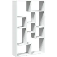 vidaXL Bücherregal 9 Fächer - Büro-Bücherregal mit modernem Design, ideal als Raumteiler oder zur stilvollen Aufbewahrung von Büchern und Dekoartikeln. Hergestellt aus langlebigem Holzwerkstoff, der Feuchtigkeit und Verformung widersteht.